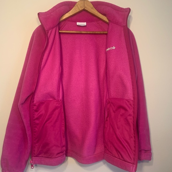 Columbia Medium Fuchsia Pink Zip-up Fleece - Picture 3 of 8